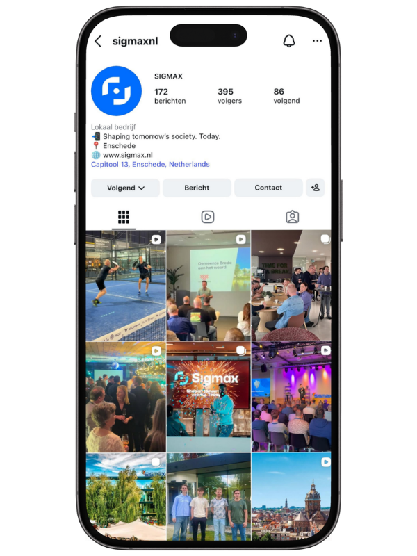 instagram telefoon